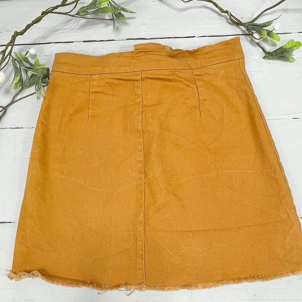 Vintage Orange Tie Mini Skirt - Size M - Picture 8 of 8